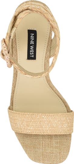 Nine West Nerisa Ankle Strap Espadrille Wedge Sandal (Women
