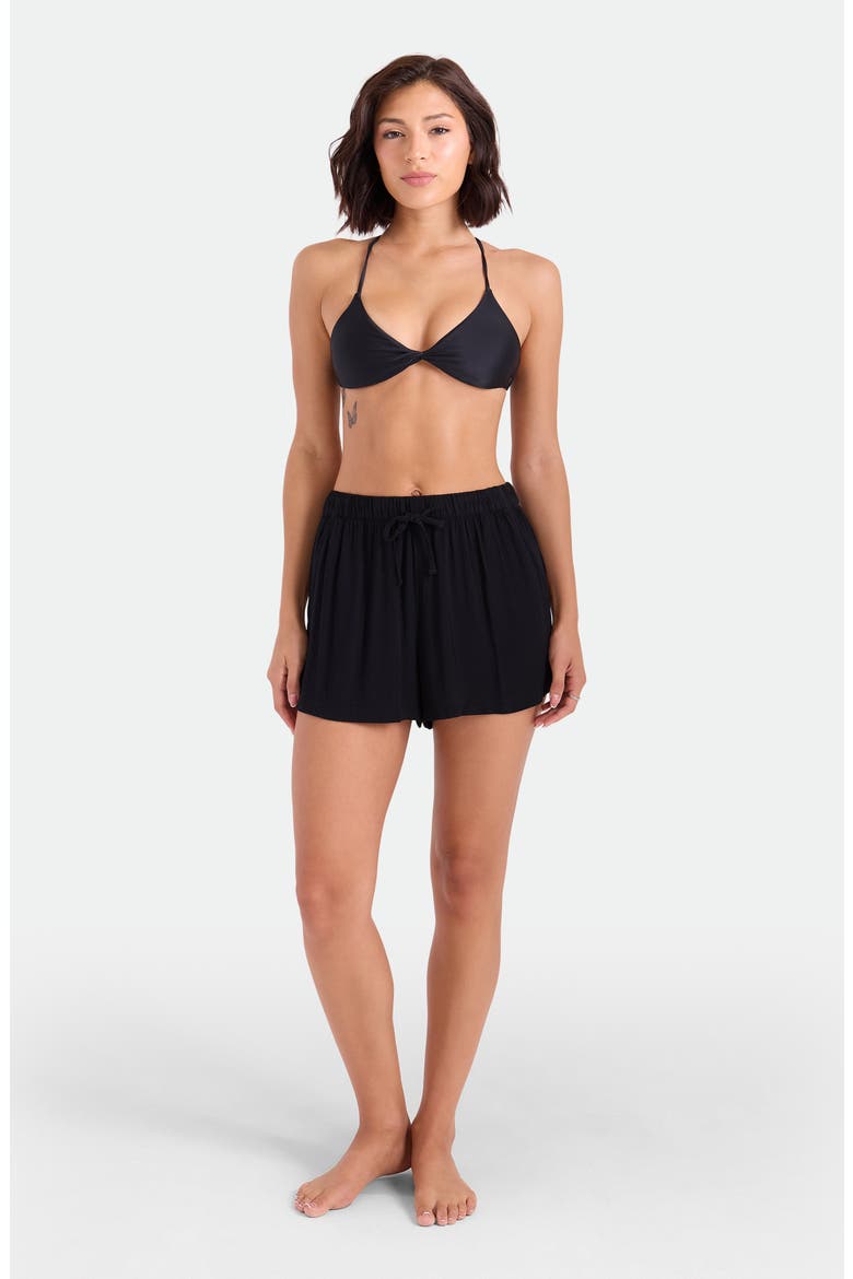 Stone Shine Shorts, Alternate, color, BLACK