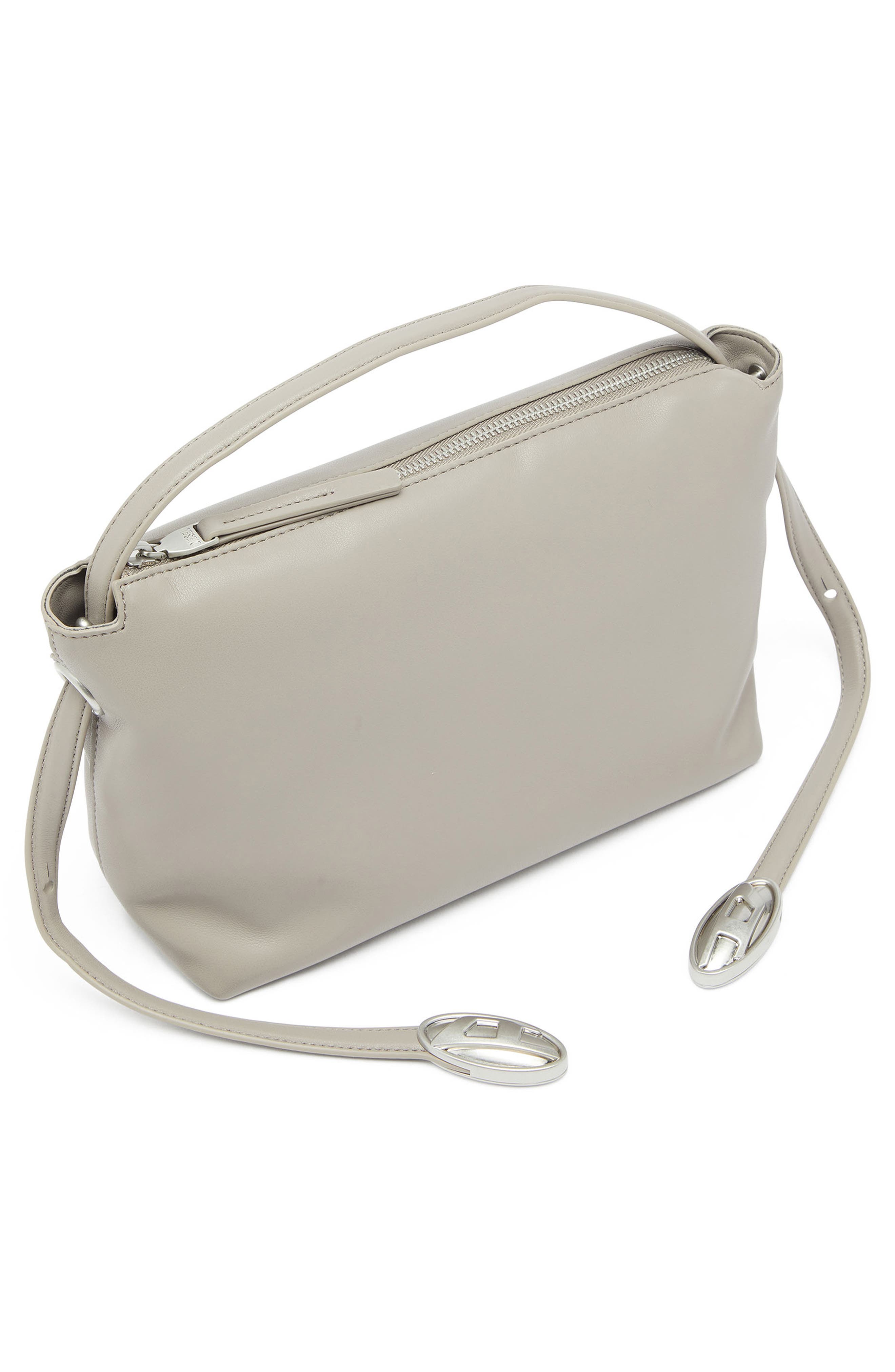 DIESEL<sup>®</sup> D-Rop Leather Shoulder Bag, Alternate, color, Grey