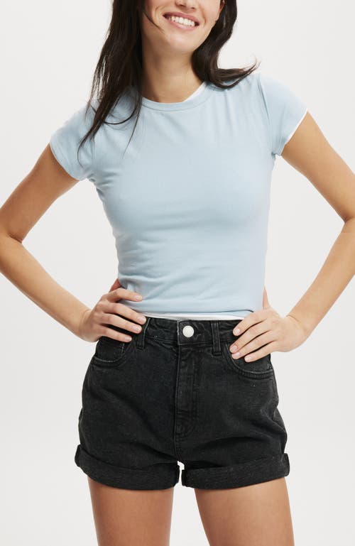 COTTON ON HIGH RISE CLASSIC STRETCH DENIM SHORT