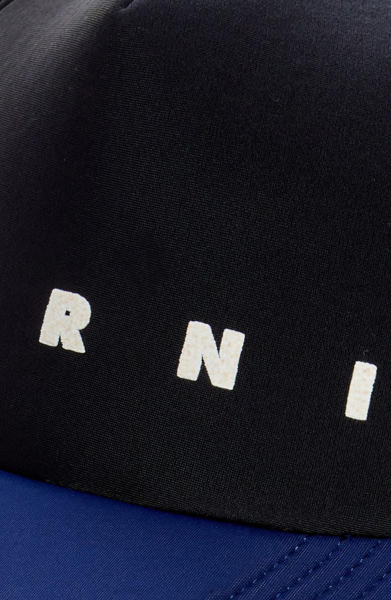 Marni Logo Graphic Trucker Hat, Alternate, color, 