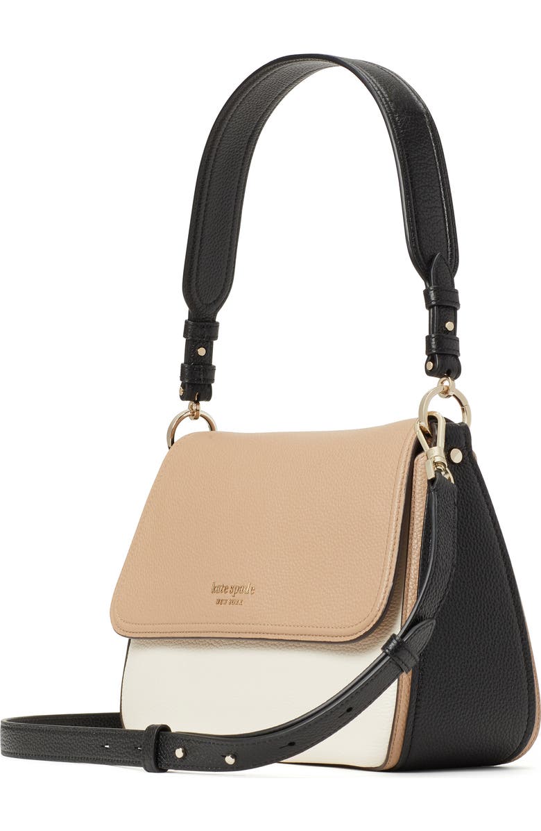 Kate Spade New York hudson pebble leather medium convertible shoulder bag, Alternate, color,