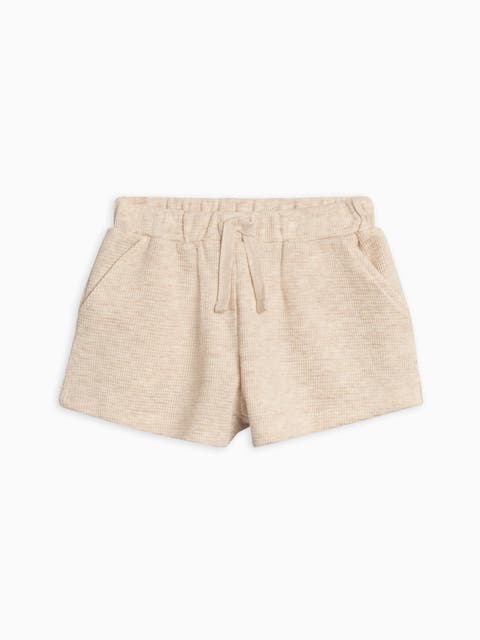 Avery Organic Waffle Shorts (Toddler & Little Kids)