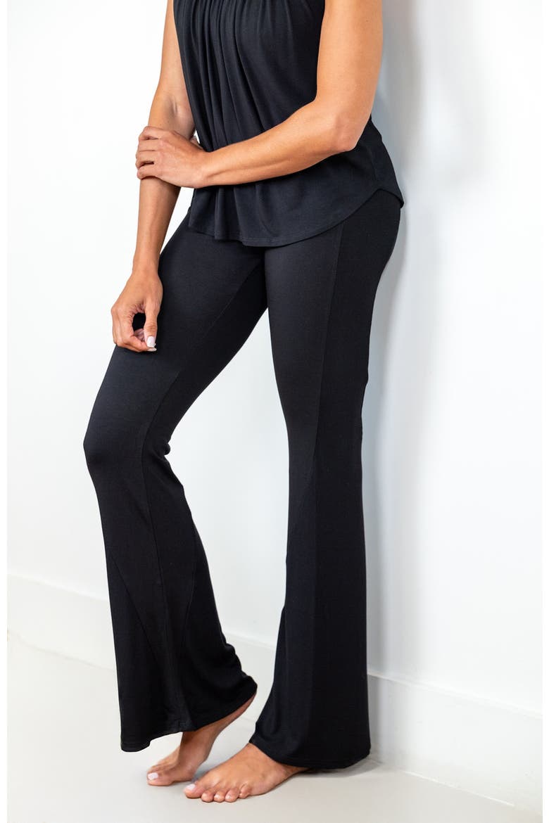 Happy Hour Flare Lounge & Sleep Pants, Main, color, Black