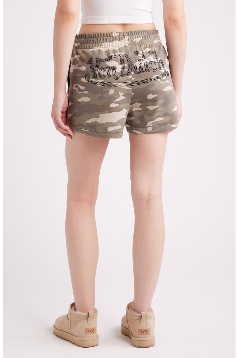 Camo French Terry Dolphin Shorts, Alternate, color, OLIVE NIGHT CAMO