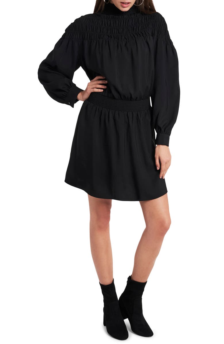 1.STATE Smocked Long Sleeve Dress, Main, color, 