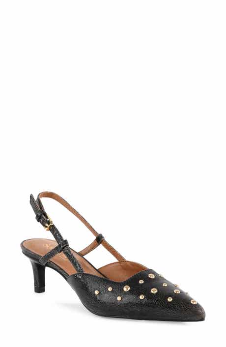 Seychelles Crawford Slingback Pointed Toe Kitten Heel Pump