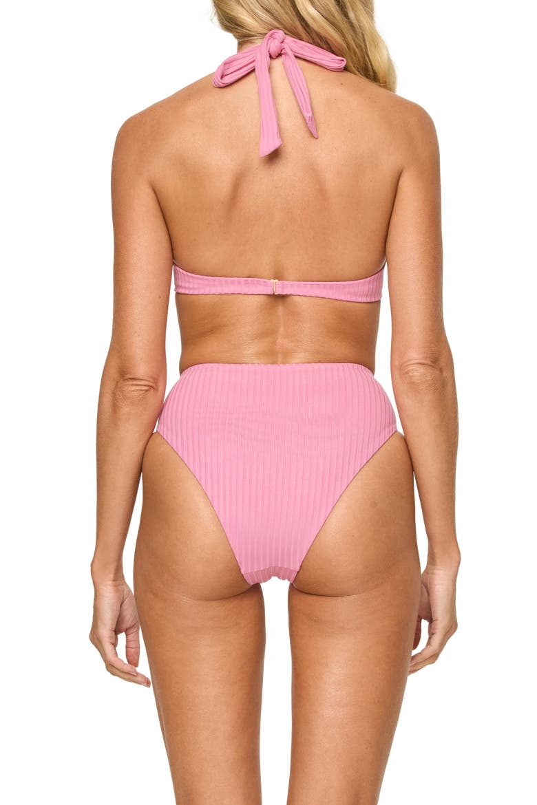 Savannah High Waist Bikini Bottoms, Alternate, color, FLEUR