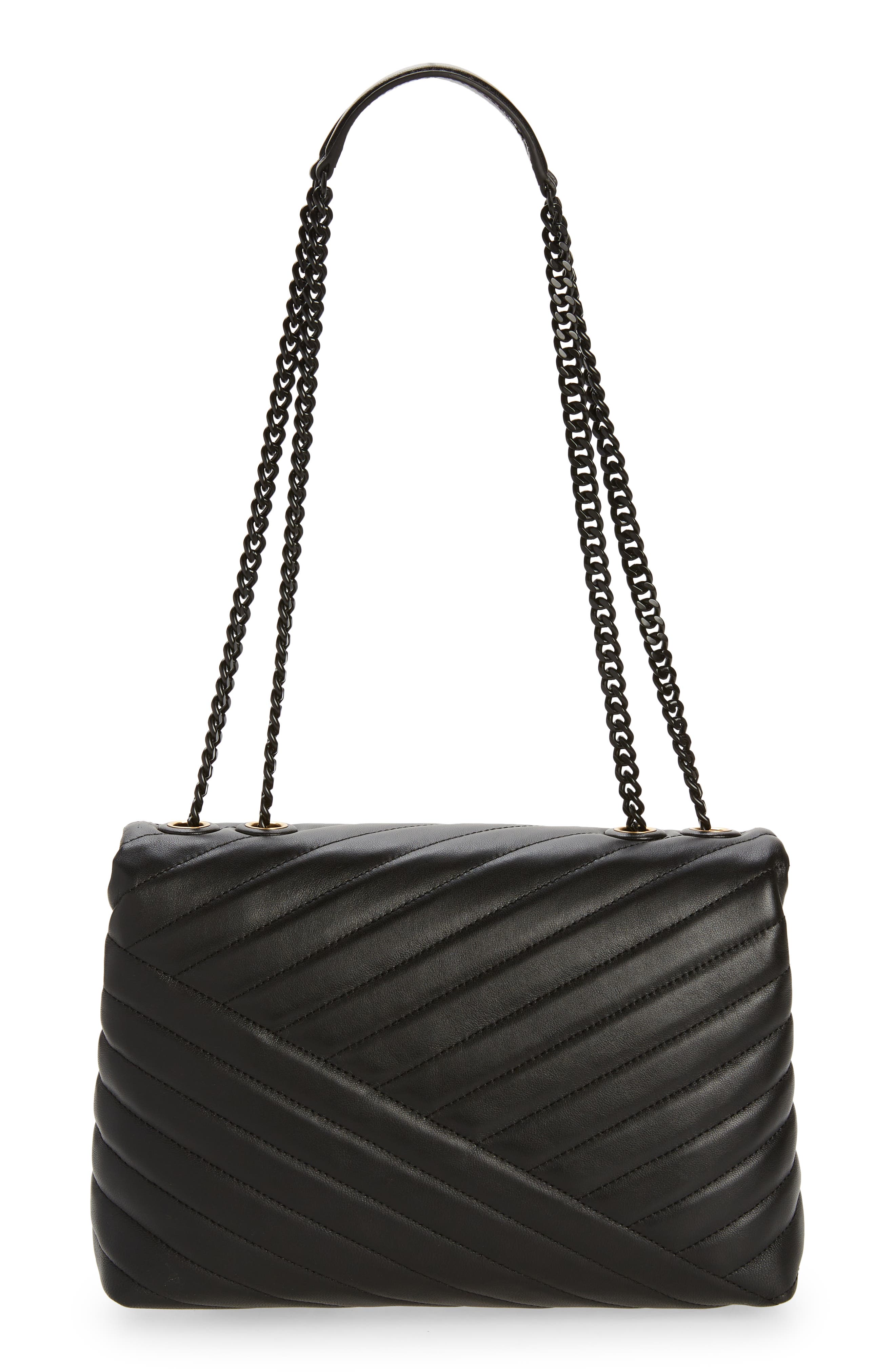 Tory Burch Kira Chevron Powder Coated Convertible Shoulder Bag, Alternate, color, 