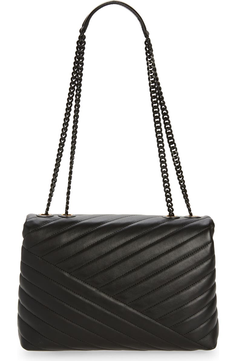 Tory Burch Kira Chevron Powder Coated Convertible Shoulder Bag, Alternate, color,