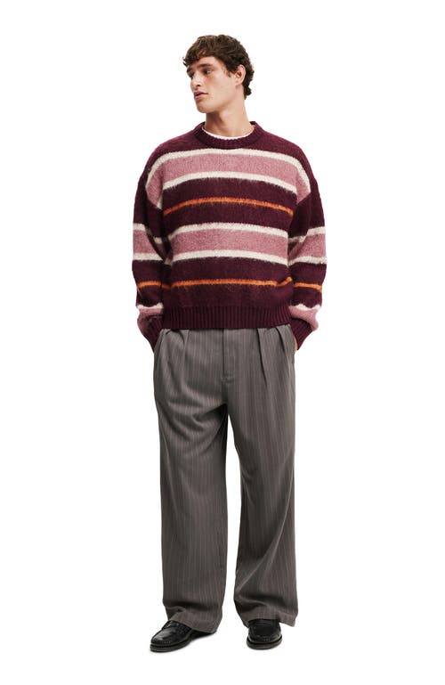 COTTON ON BOX FIT FUZZY CREW KNIT