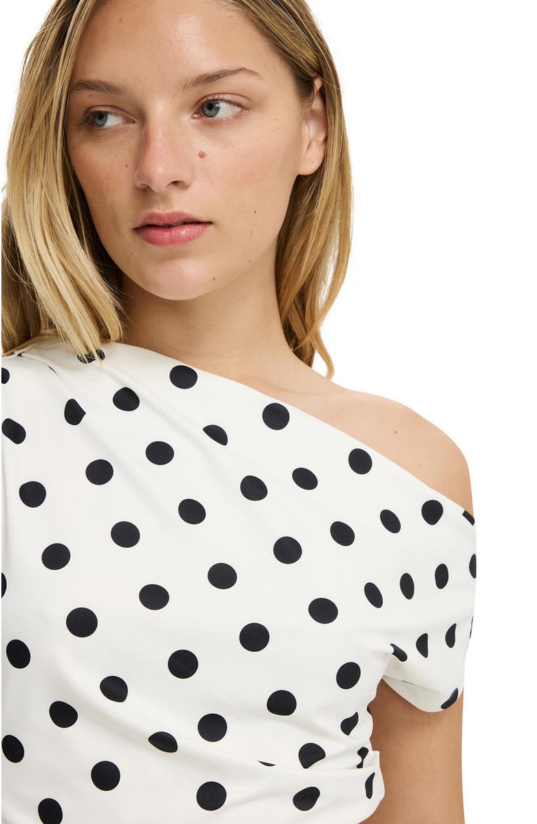 Cotton On Women's Georgie Off Shoulder Short Sleeve, Alternate, color, Polka Dot
