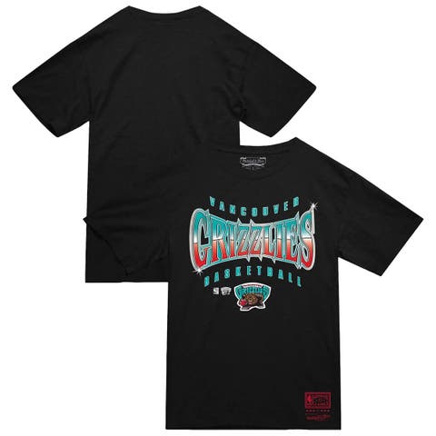 Men's Mitchell & Ness  Black Vancouver Grizzlies Worldwide Collection Glow Up T-Shirt