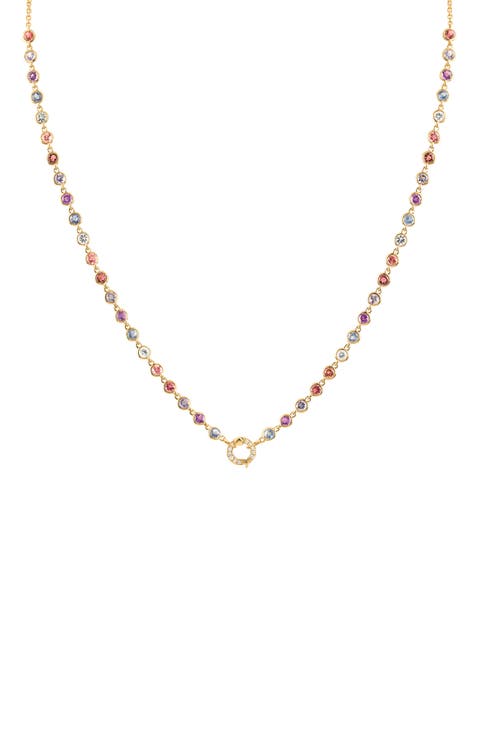 Sapphire and Diamond Necklace