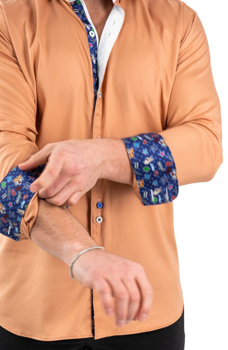 Maceoo Einstein Solid Tencel<sup>®</sup> Button-Down Shirt, Alternate, color, 