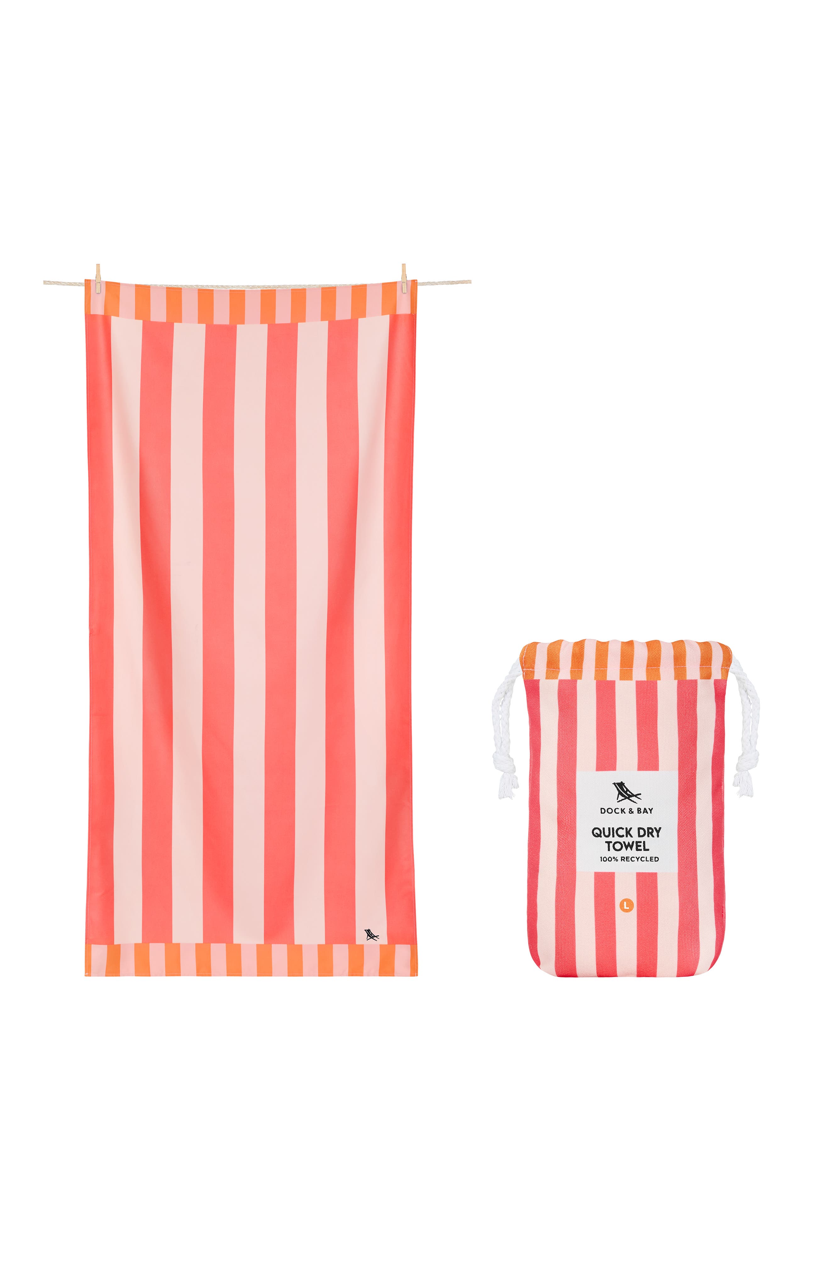 Dock & Bay Beach Towel In Pink