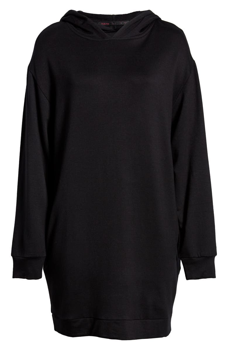 Fraiche by J Long Sleeve Hoodie Dress, Alternate, color, 