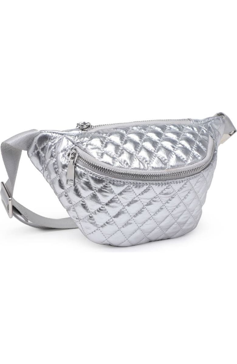MODA LUXE Ariana Belt Bag, Alternate, color, Silver