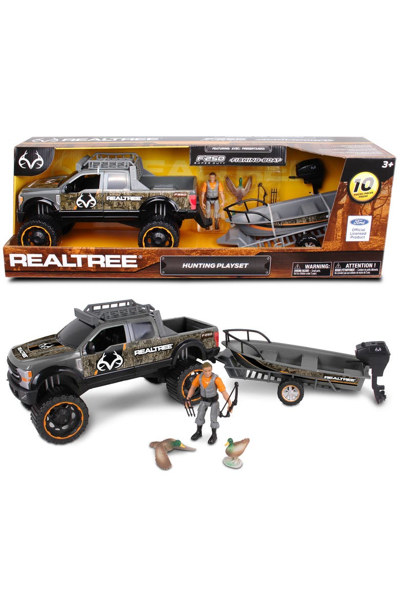 Hunting Playset W/ Ford F250 & Ducks, 10 Pieces, Alternate, color, Multicolored