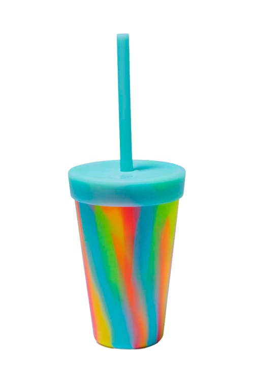 Silipint Silicone Straw Tumbler In Blue