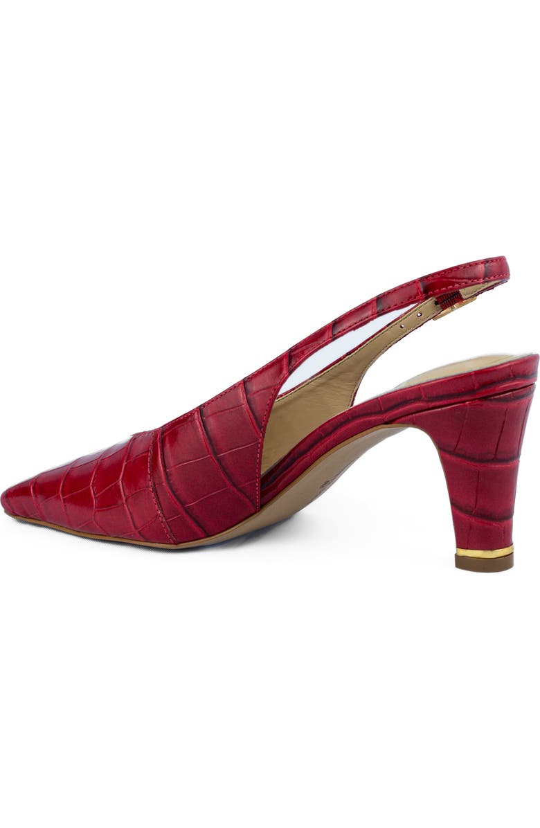 Kenneth Cole Meilani Slingback Pump, Alternate, color, Cherry Croco