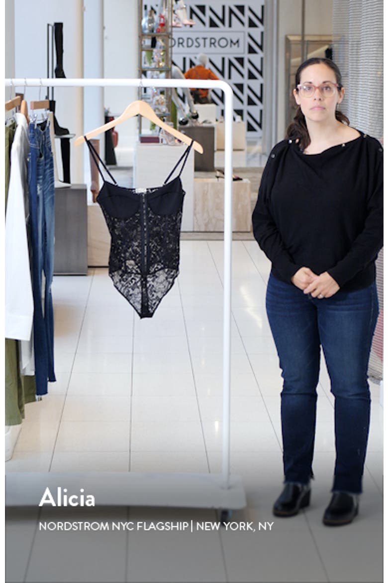 Intimately FP Lace Night Rhythm Thong Bodysuit video