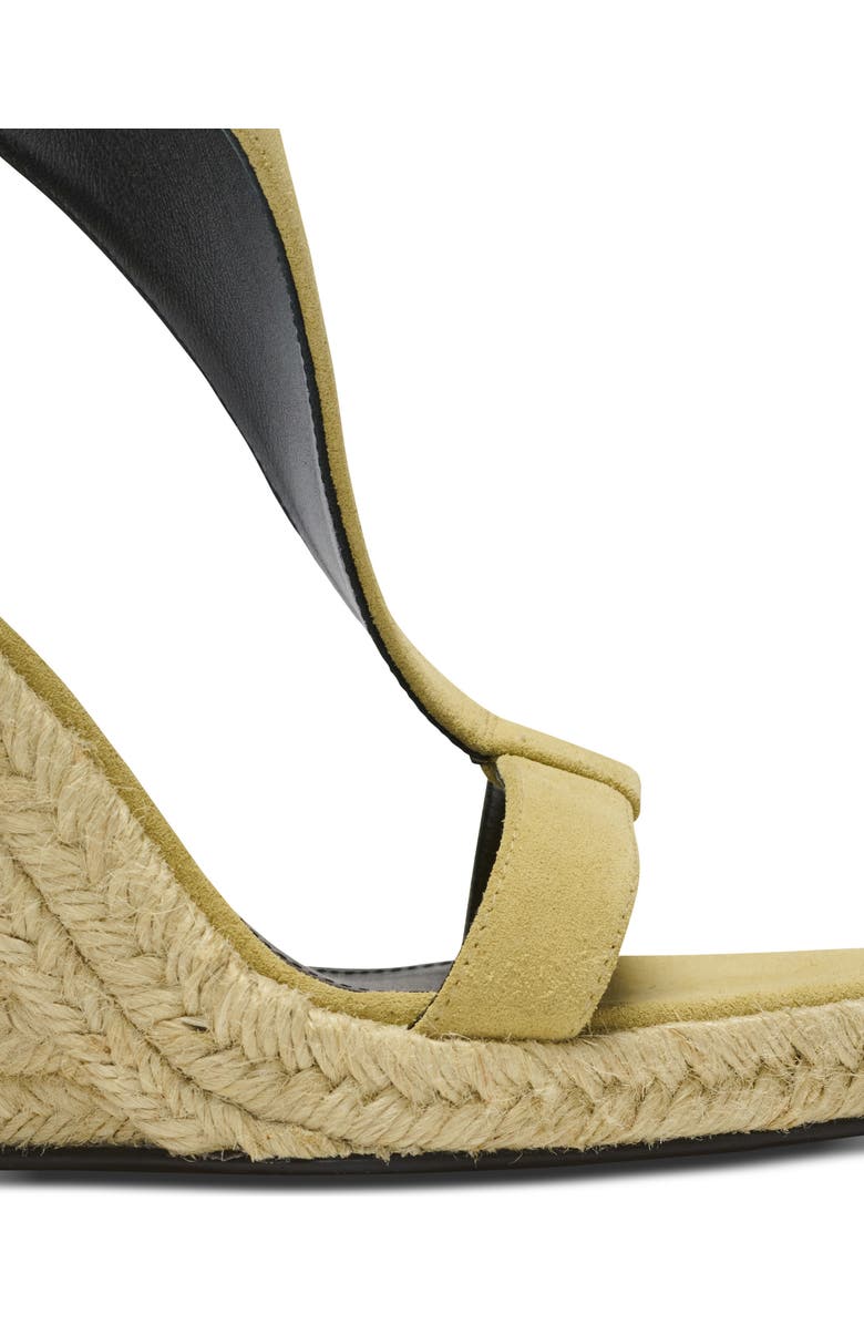 Balmain Anthem wedge espadrilles in suede, Alternate, color, Beige