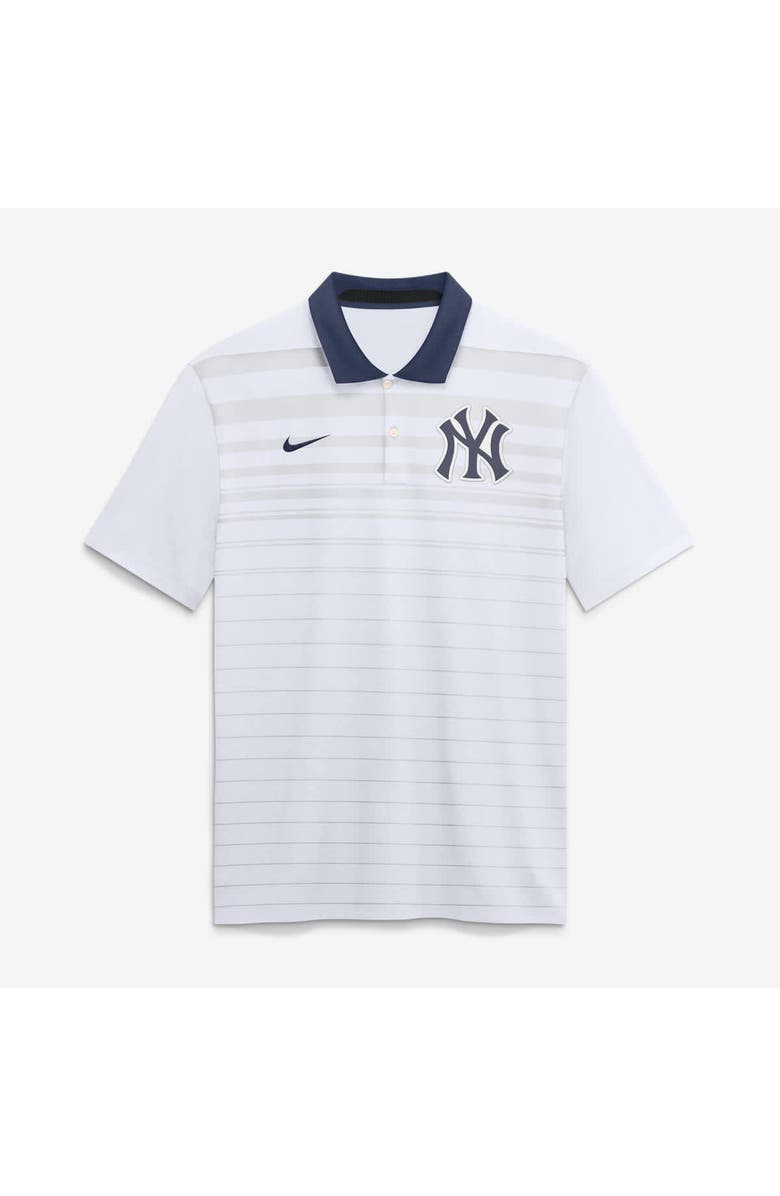 Nike Men's Nike White New York Yankees Vapor Striped Dri-FIT Polo, Main, color, White