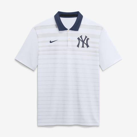 Men's Nike White New York Yankees Vapor Striped Dri-FIT Polo
