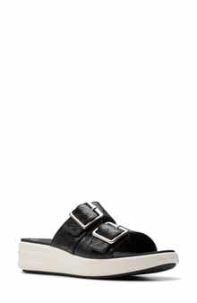 Clarks® Drift Buckle Slide Sandal