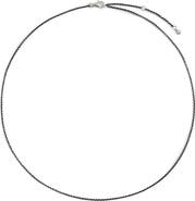 Monica Vinader Oxidized Recycled Sterling Silver Rolo Chain Necklace