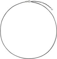 Monica Vinader Oxidized Recycled Sterling Silver Rolo Chain Necklace