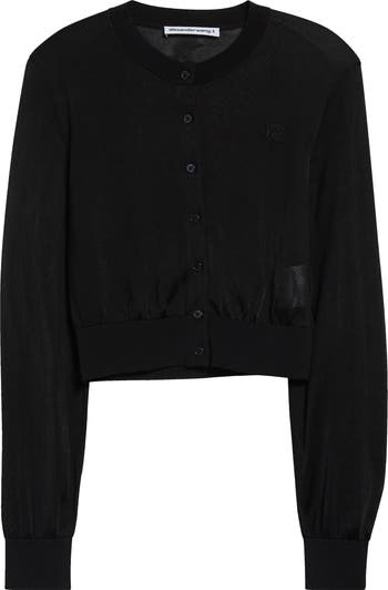 トップス ALEXANDER WANG - design cardigan Alexander Wang Cardigan with logo patch | Women's | Vitkac
