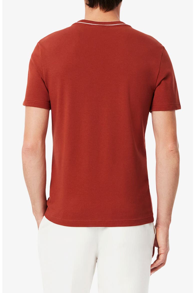 Regular Fit Tipped Piqué Crewneck T-Shirt, Alternate, color, AFS IBERIS