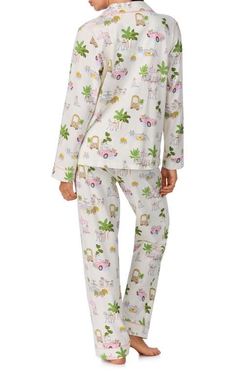 Shop Bedhead Pajamas Print Long Pajamas In Poolside Poodles