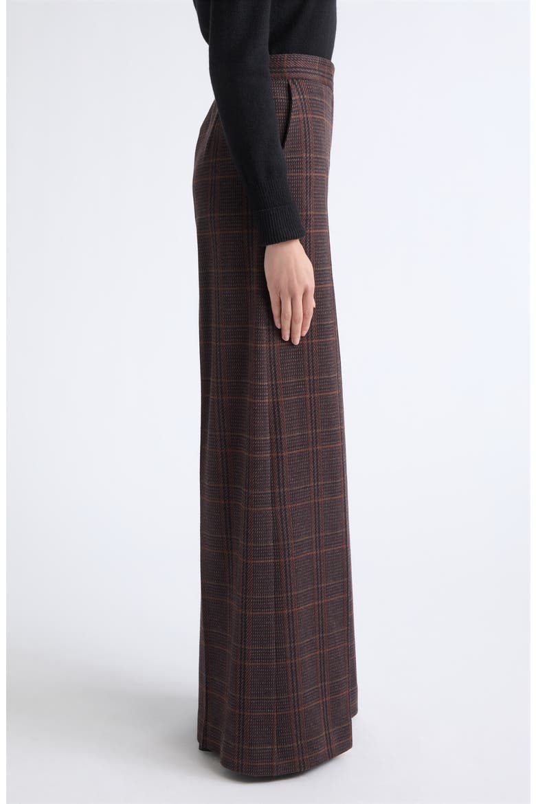 Memiro Plaid Wool Trousers, Alternate, color, BROWN BORDEAUX