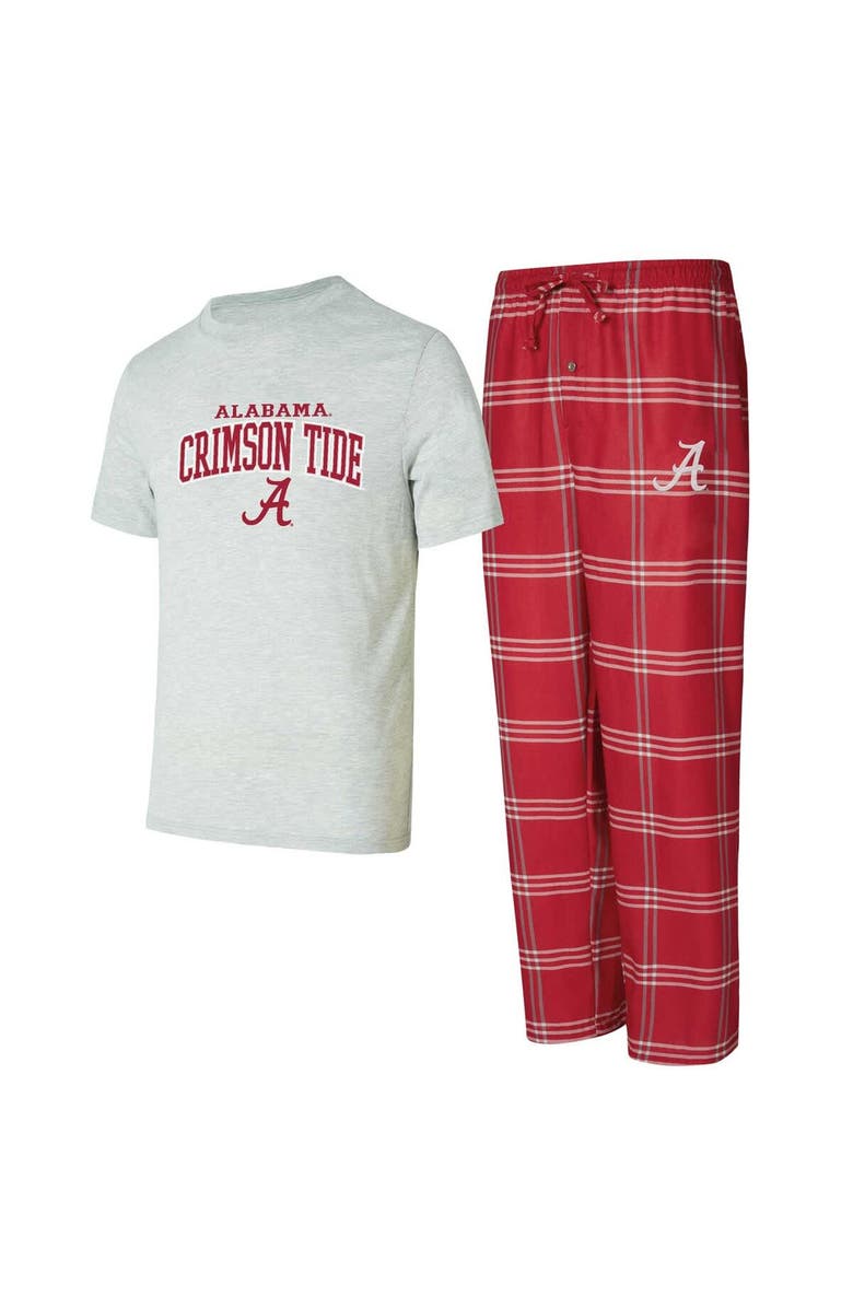 CONCEPTS SPORT Men
s Concepts Sport Alabama Crimson Tide Top 
Pants Sleep Set, Main, color, Crimson