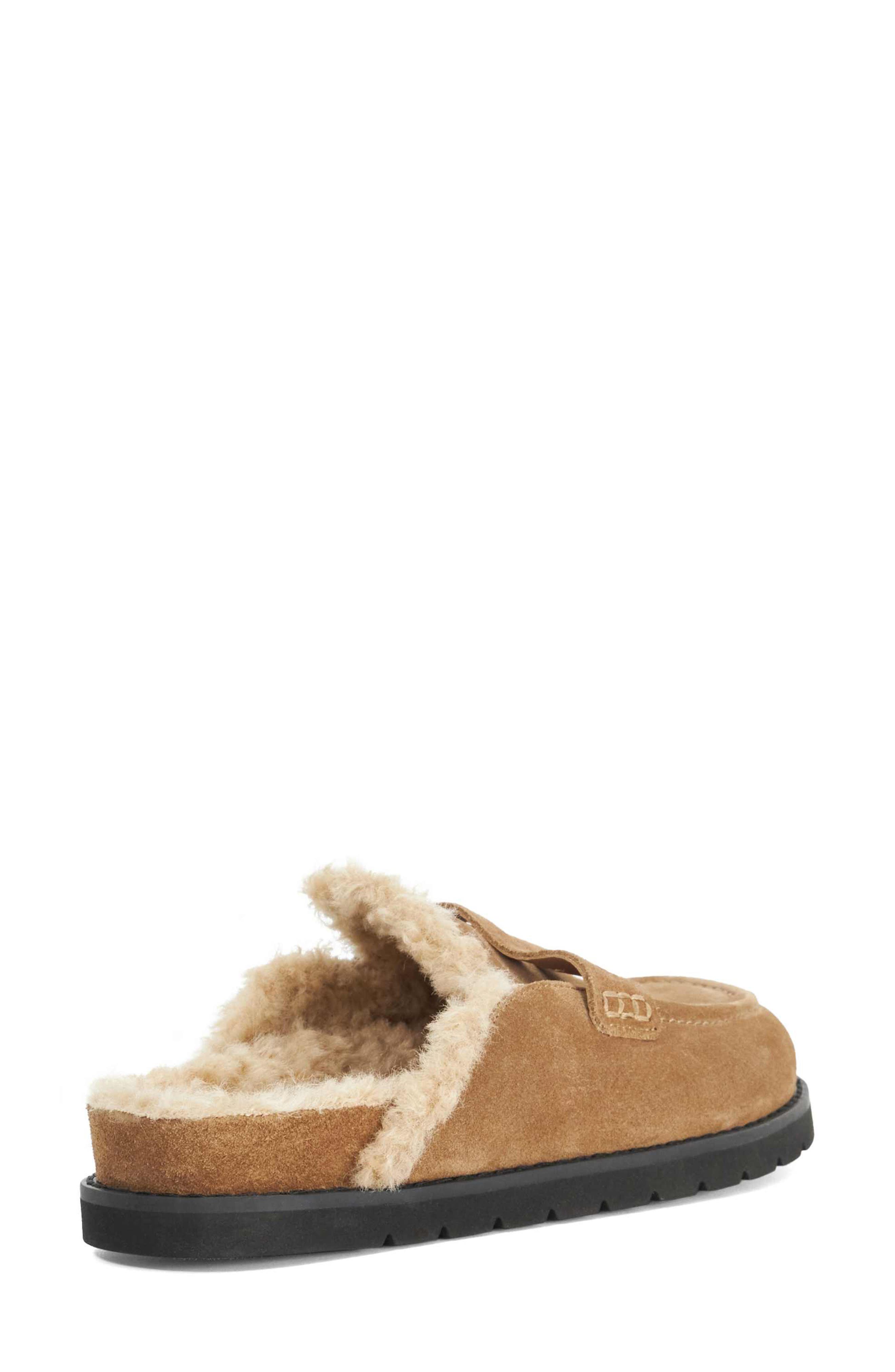 Goldy Faux Shearling Lined Mule, Alternate, color, HONEY
