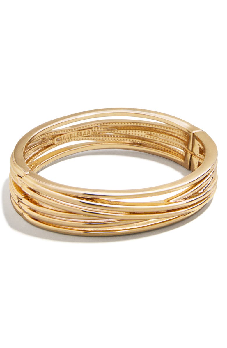 BaubleBar Iman Layered Bangle Bracelet, Alternate, color, Gold