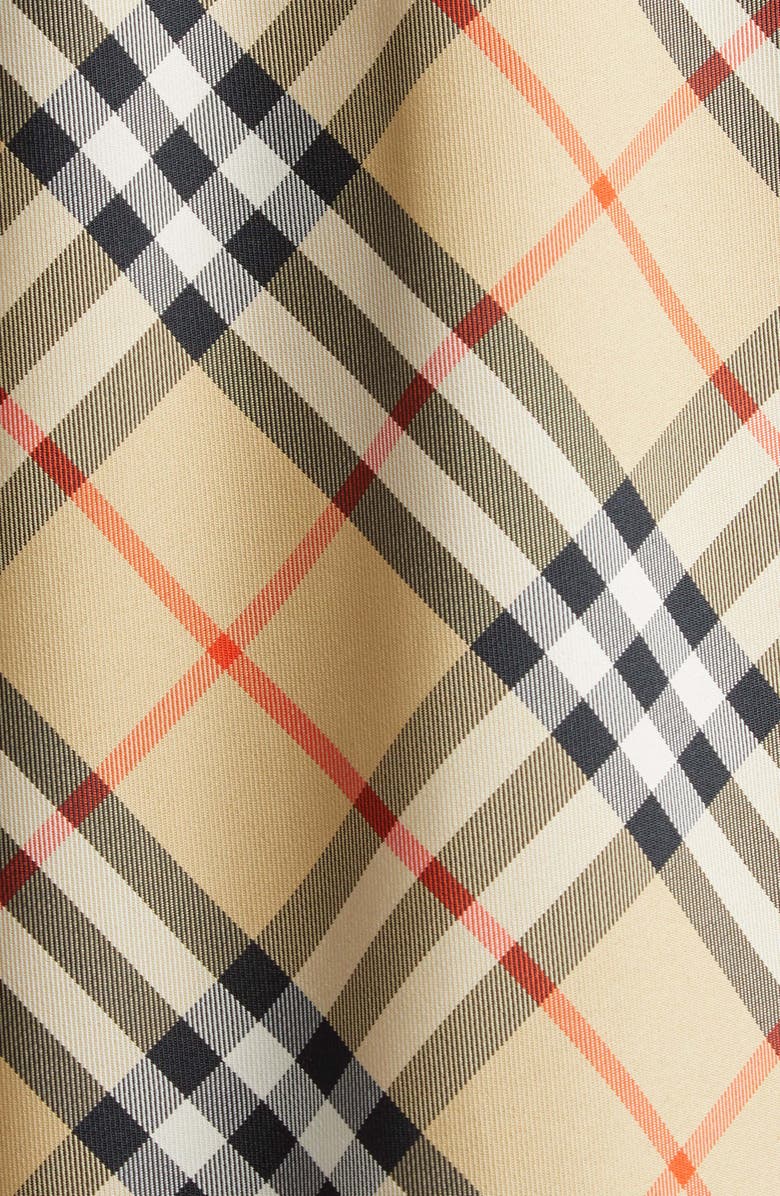 Burberry Bias Check Hooded Poncho, Alternate, color, 