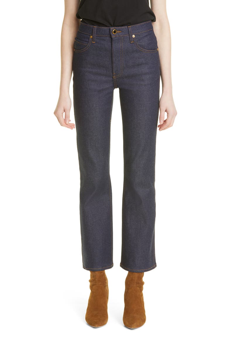 Vivian High Waist Crop Flare Jeans, Main, color, RAW