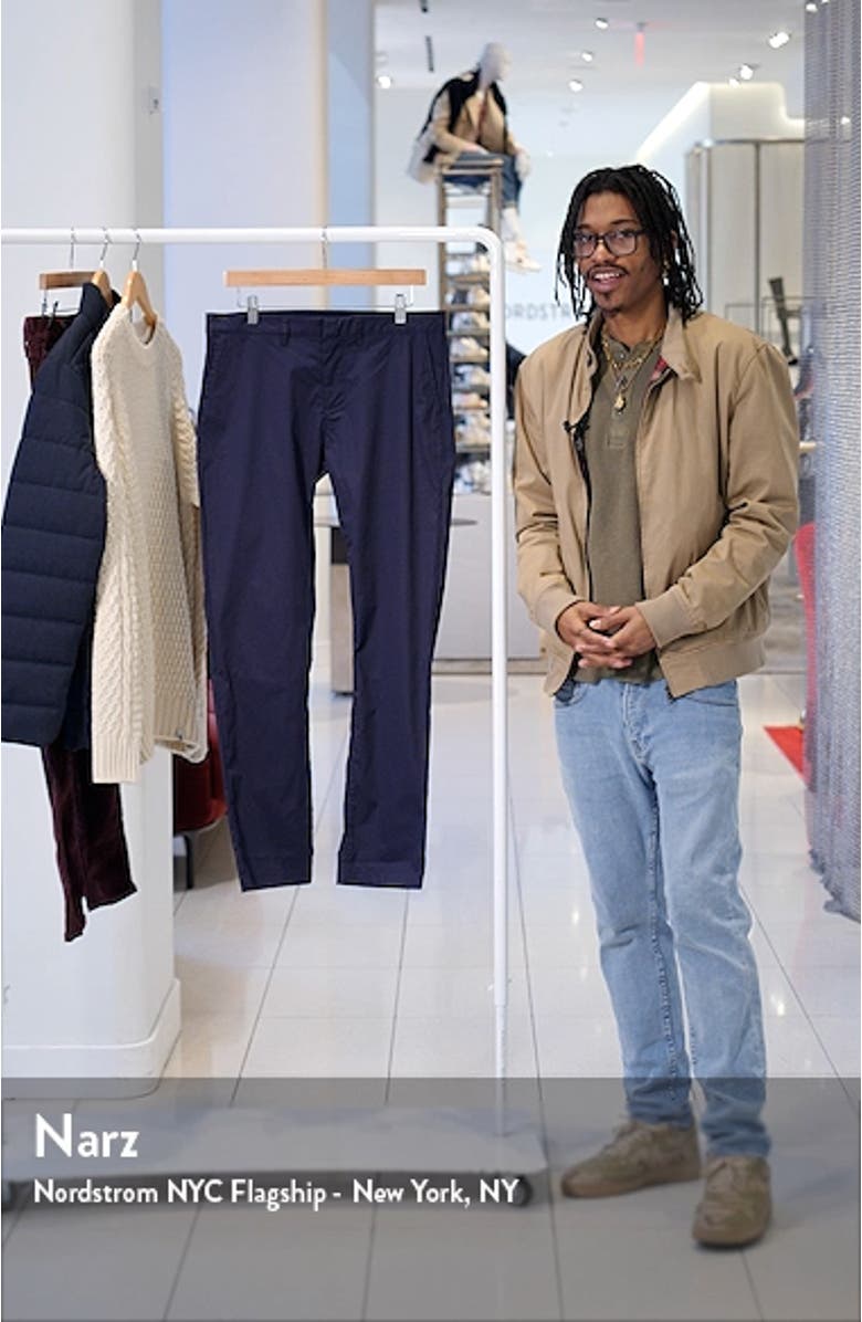 Flat Front Cotton Blend Chinos, sales video thumbnail