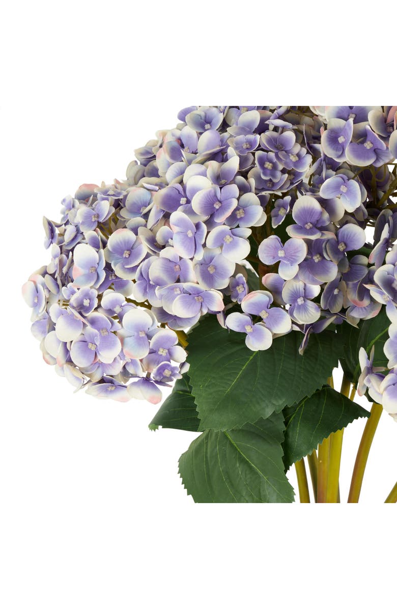 SONOMA SAGE HOME Set of Eight Purple Hydrangea Artificial Flowers, Alternate, color, Purple