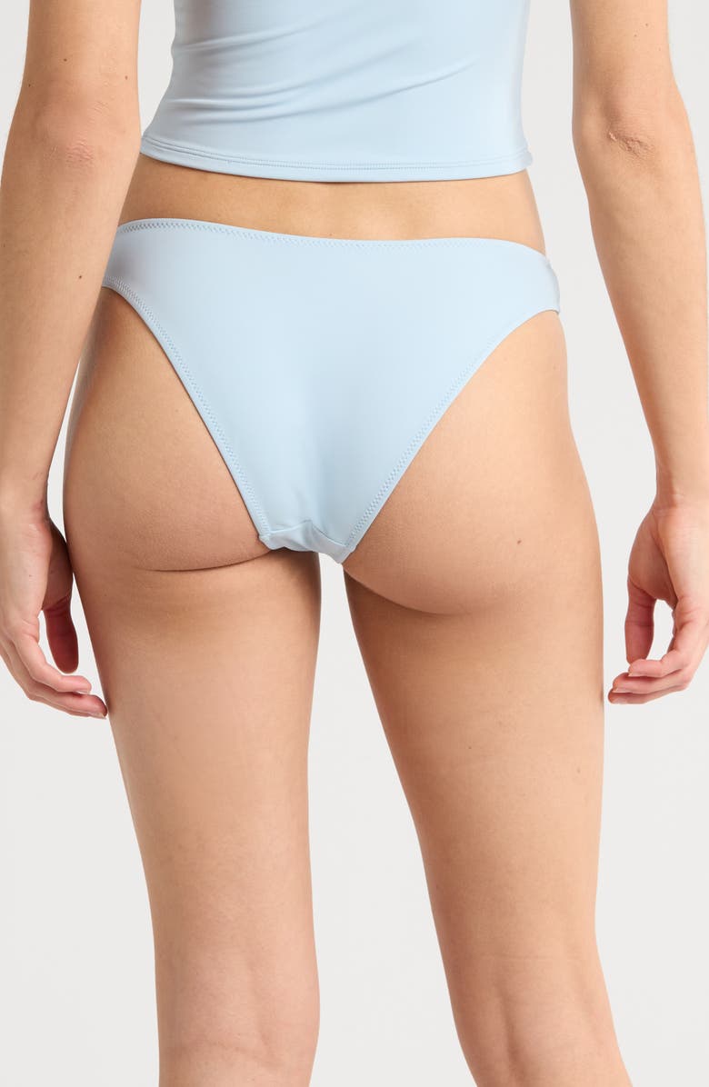 PacSun Rosie High Leg Scoop Bikini Bottoms, Alternate, color, Celestial Blue