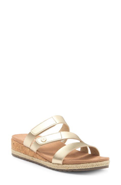 Gold skechers sandals online