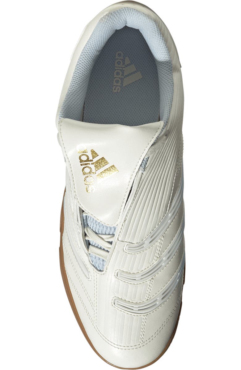 adidas Gender Inclusive Predator Sala Soccer Sneaker, Alternate, color, Off White/ Crystal Sky/ Gum4