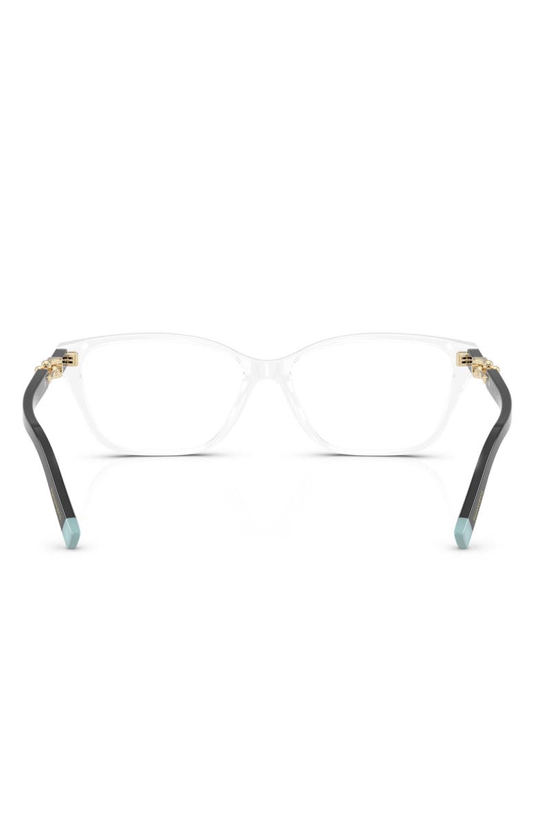 Tiffany & Co. 53mm Rectangular Glasses, Alternate, color, Clear/ Demo Lens