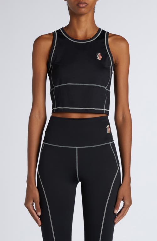 Moncler Grenoble Contrast Seam Sleeveless Top in Black  product