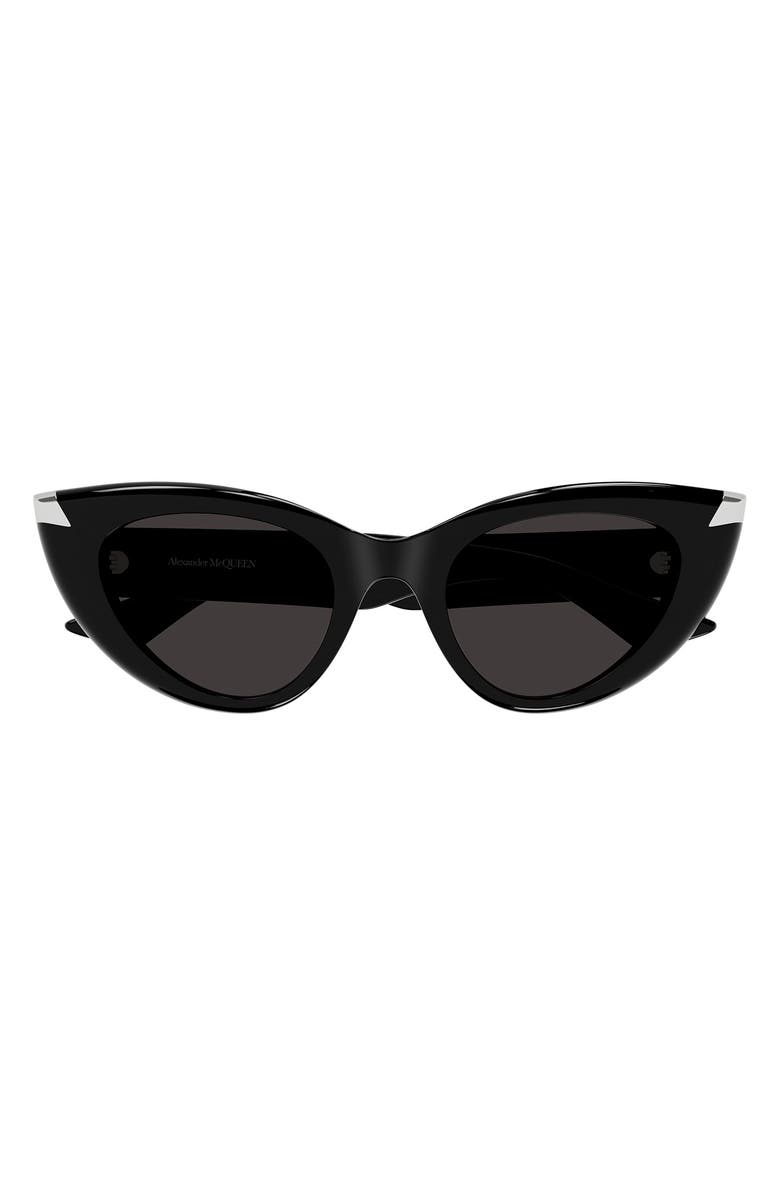 McQueen 50mm Cat Eye Sunglasses, Main, color, 