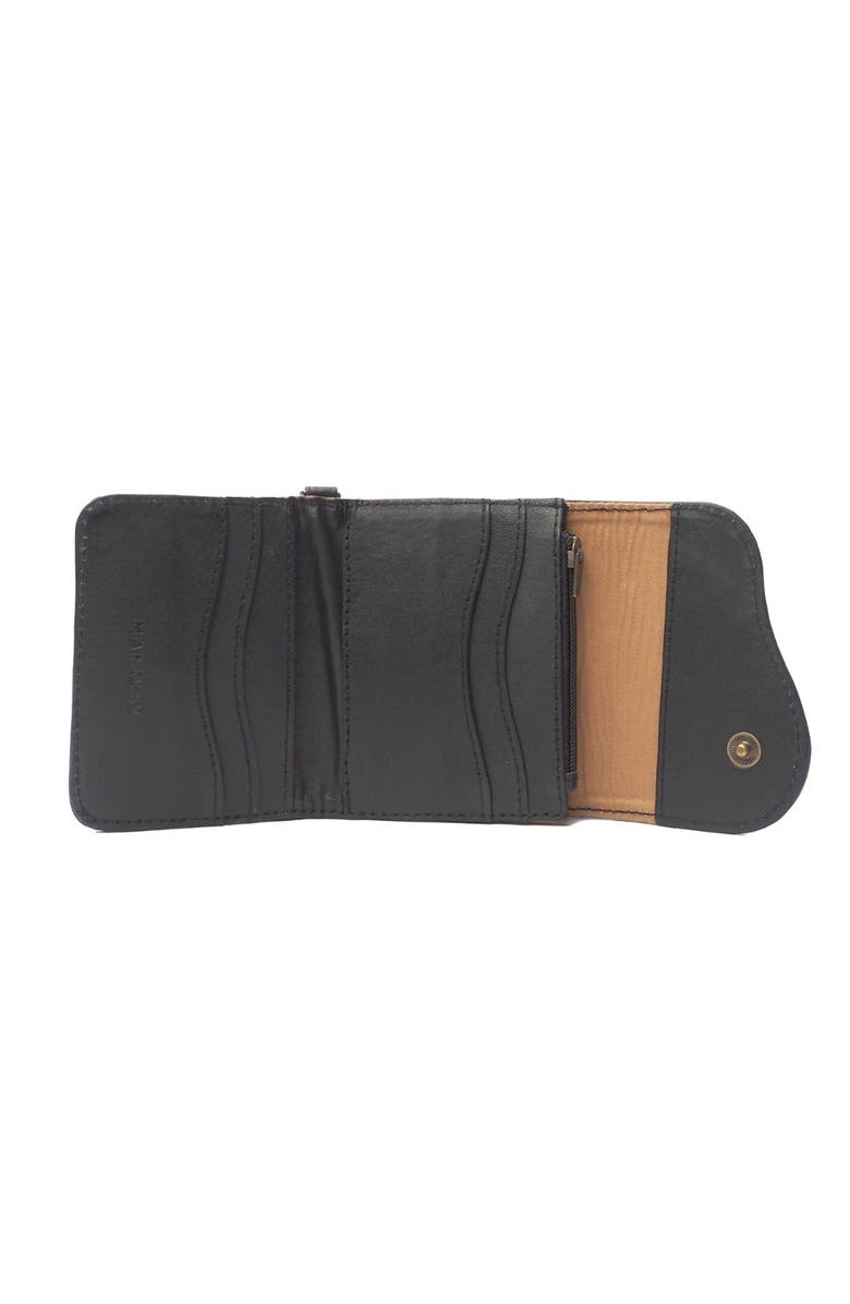 Mandrn Leather Trifold Wallet, Alternate, color, Black